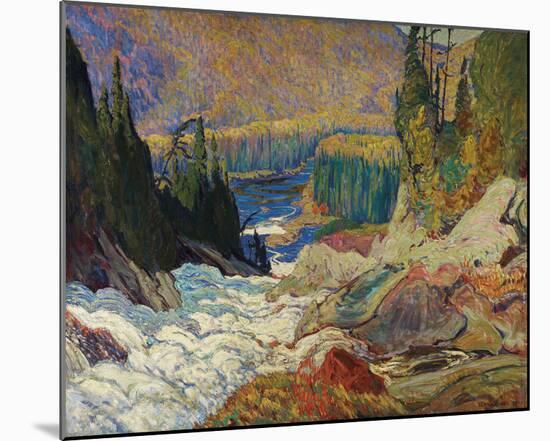 Falls, Montreal River-J. E. H. MacDonald-Mounted Giclee Print