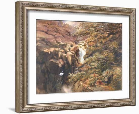 Falls of Bran-Charles Richardson-Framed Giclee Print