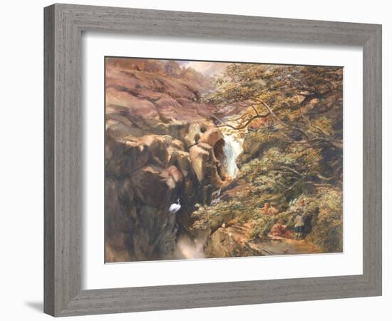 Falls of Bran-Charles Richardson-Framed Giclee Print