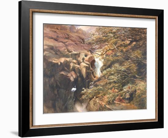 Falls of Bran-Charles Richardson-Framed Giclee Print