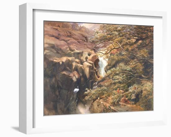 Falls of Bran-Charles Richardson-Framed Giclee Print