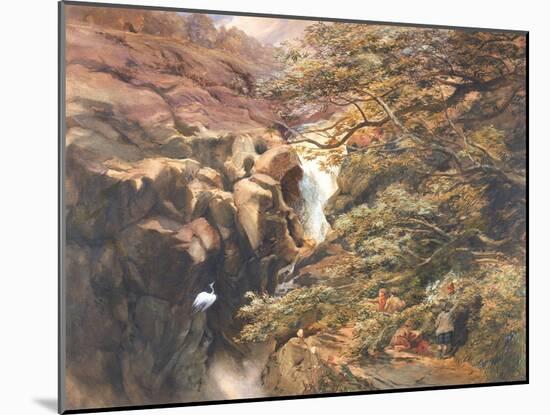 Falls of Bran-Charles Richardson-Mounted Giclee Print
