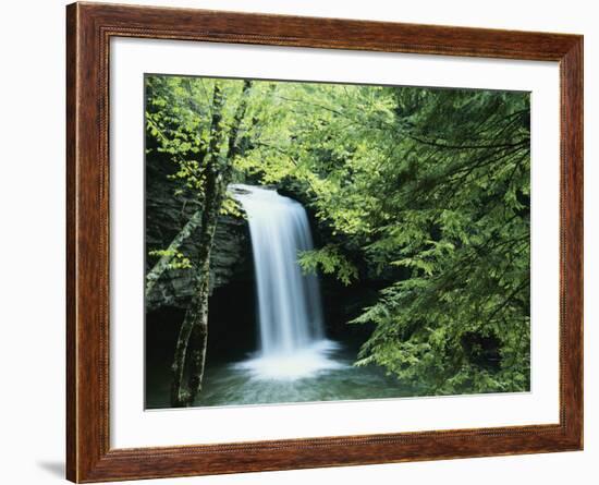 Falls of Little Stony, Jefferson National Forest, Virginia, USA-Charles Gurche-Framed Photographic Print