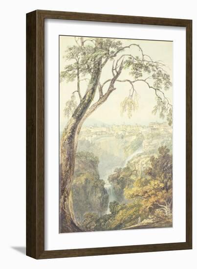 Falls of the Anio-J. M. W. Turner-Framed Giclee Print