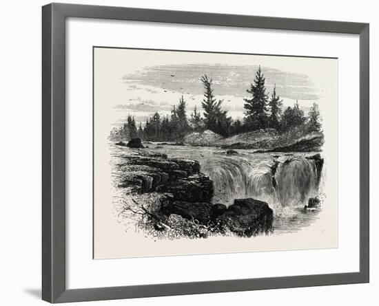 Falls of the Passaic, New Jersey, USA, 1870s-null-Framed Giclee Print