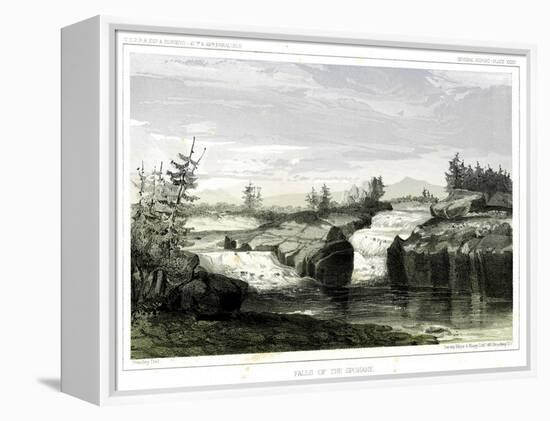 Falls of the Spokane-Thomas H. Ford-Framed Premier Image Canvas