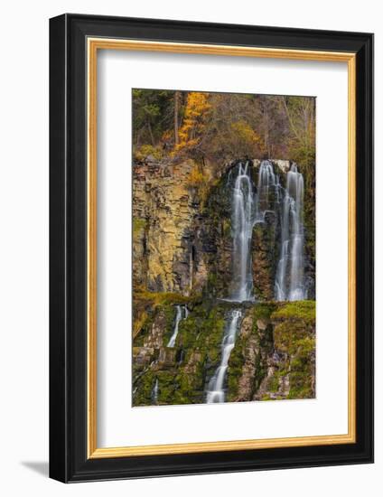 Falls on the Little Bitterroot River in the Lolo National Forest, Montana, USA-Chuck Haney-Framed Photographic Print