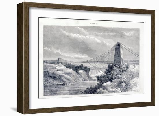 Falls View Suspension Bridge, Niagara, North America, C1869-C1889-null-Framed Giclee Print