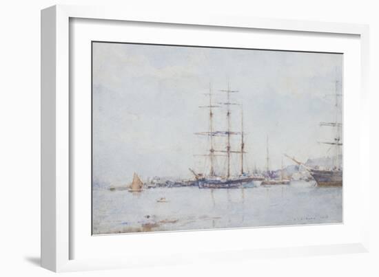 Falmouth Bay, 1925-Henry Scott Tuke-Framed Giclee Print