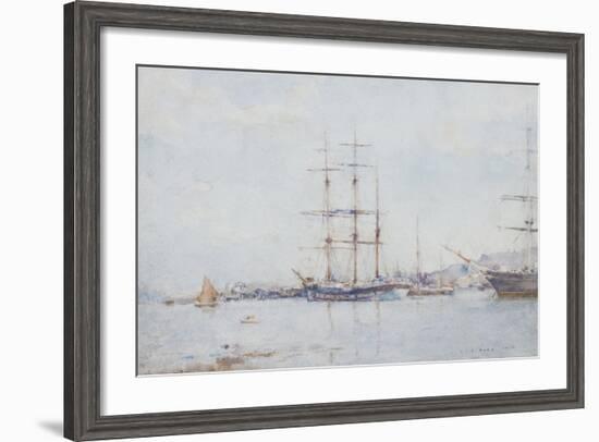 Falmouth Bay, 1925-Henry Scott Tuke-Framed Giclee Print