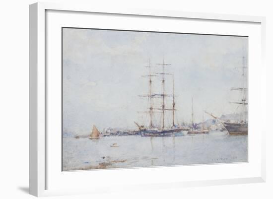 Falmouth Bay, 1925-Henry Scott Tuke-Framed Giclee Print