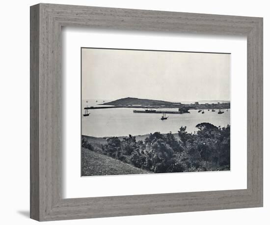 'Falmouth - General View, from Pendennis', 1895-Unknown-Framed Photographic Print