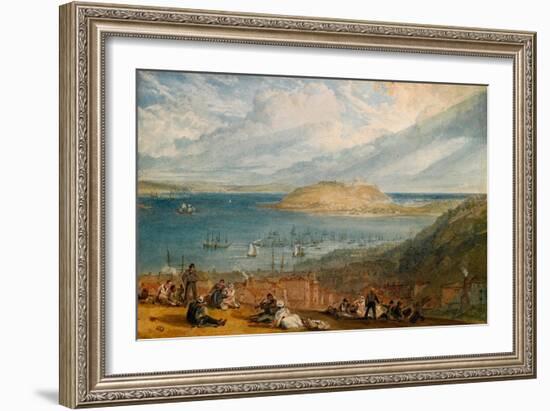 Falmouth Harbour, Cornwall, C.1812-14-J. M. W. Turner-Framed Giclee Print