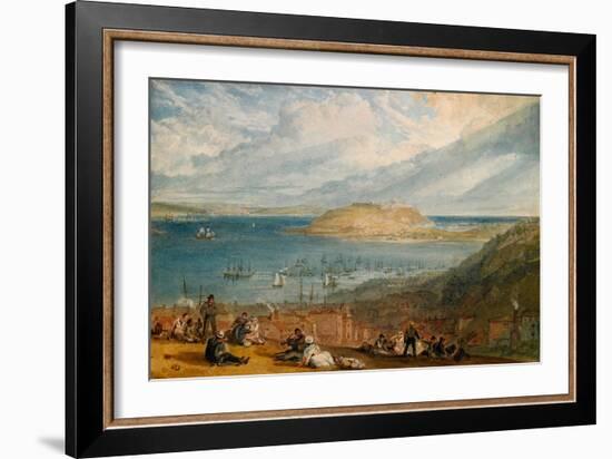 Falmouth Harbour, Cornwall, C.1812-14-J. M. W. Turner-Framed Giclee Print