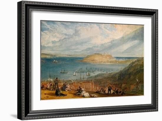 Falmouth Harbour, Cornwall, C.1812-14-J. M. W. Turner-Framed Giclee Print