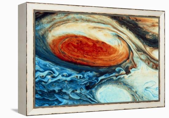 False-col Jupiter's Great Red Spot-null-Framed Premier Image Canvas