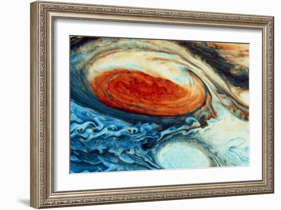 False-col Jupiter's Great Red Spot-null-Framed Photographic Print