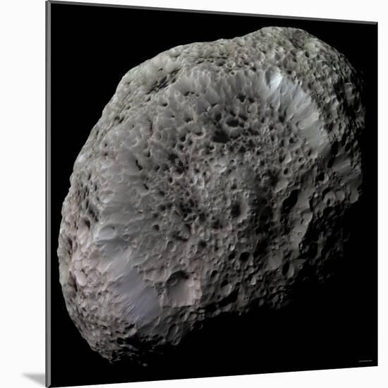 False-Color View of Saturn's Moon Hyperion-Stocktrek Images-Mounted Photographic Print