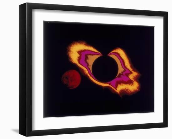 False Colour Photograph of the Sun and the Moon, C1970S-null-Framed Giclee Print