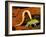 False-colour SEM of a Nematode Worm & Acarus Siro-Dr. Jeremy Burgess-Framed Photographic Print