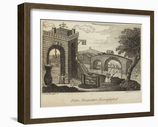 False Perspective Exemplified-William Hogarth-Framed Giclee Print