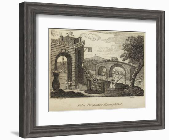 False Perspective Exemplified-William Hogarth-Framed Giclee Print