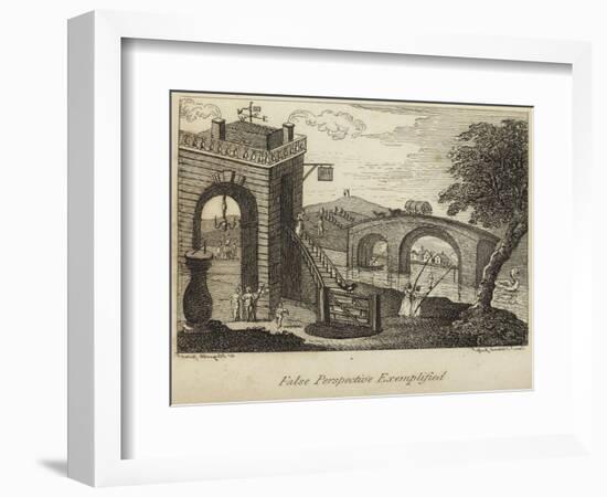 False Perspective Exemplified-William Hogarth-Framed Giclee Print