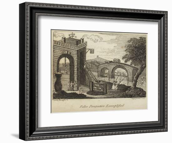 False Perspective Exemplified-William Hogarth-Framed Giclee Print