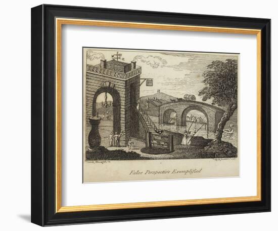 False Perspective Exemplified-William Hogarth-Framed Giclee Print