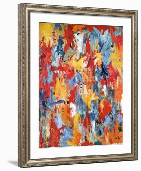 False Start, 1959-Jasper Johns-Framed Art Print