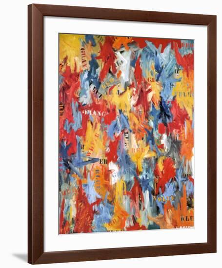 False Start, 1959-Jasper Johns-Framed Art Print