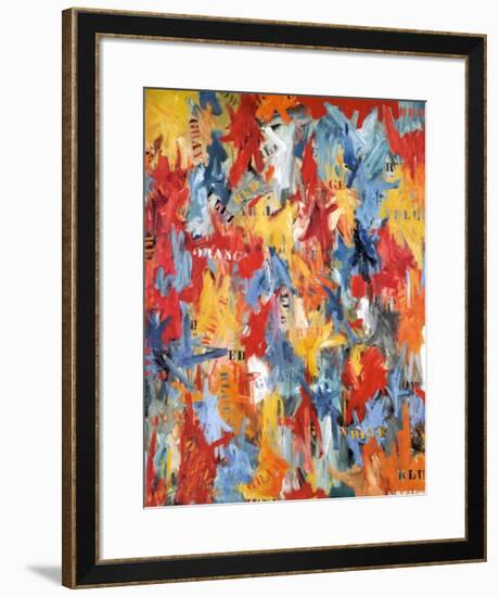 False Start, 1959-Jasper Johns-Framed Art Print