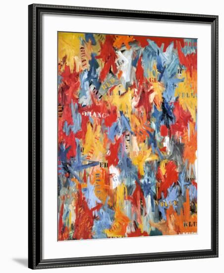 False Start, 1959-Jasper Johns-Framed Art Print