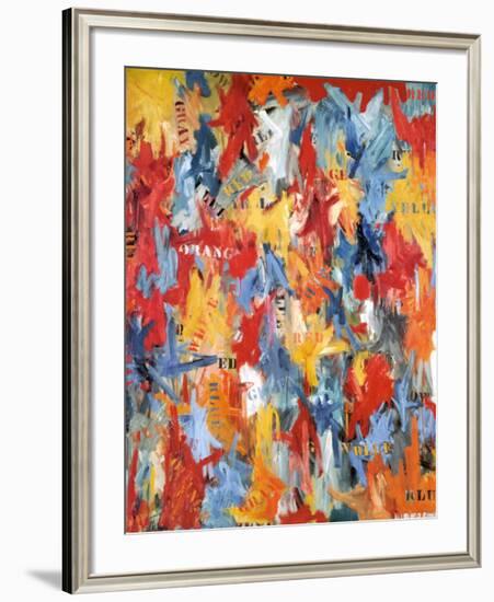 False Start, 1959-Jasper Johns-Framed Art Print