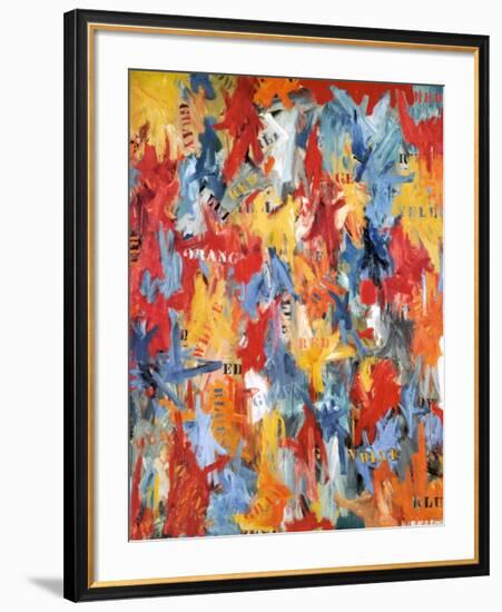 False Start, 1959-Jasper Johns-Framed Art Print