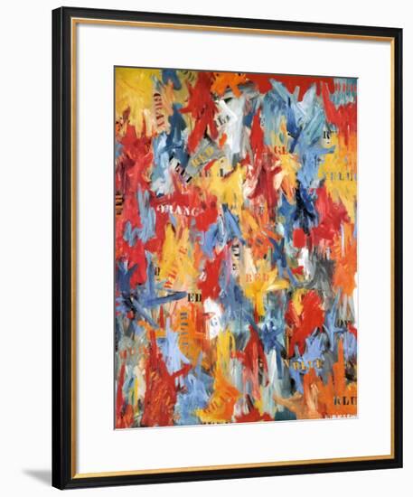 False Start, 1959-Jasper Johns-Framed Art Print