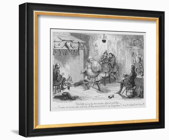 Falstaff Giving His Account of the Affair at Gadshill-George Cruikshank-Framed Giclee Print