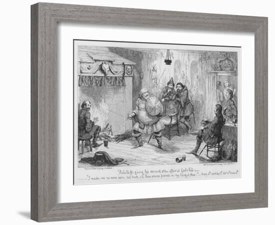 Falstaff Giving His Account of the Affair at Gadshill-George Cruikshank-Framed Giclee Print