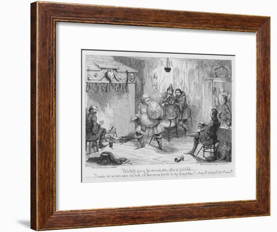 Falstaff Giving His Account of the Affair at Gadshill-George Cruikshank-Framed Giclee Print