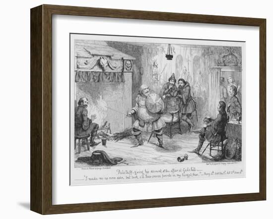 Falstaff Giving His Account of the Affair at Gadshill-George Cruikshank-Framed Giclee Print