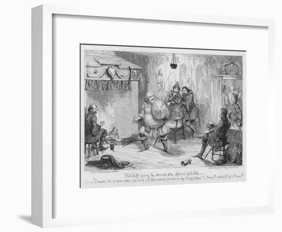 Falstaff Giving His Account of the Affair at Gadshill-George Cruikshank-Framed Giclee Print