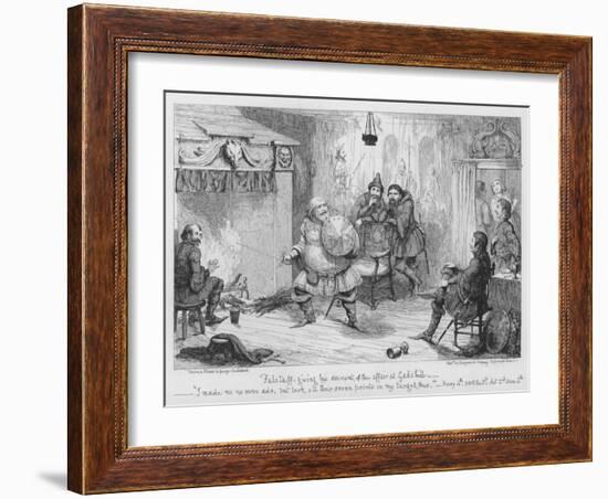 Falstaff Giving His Account of the Affair at Gadshill-George Cruikshank-Framed Giclee Print