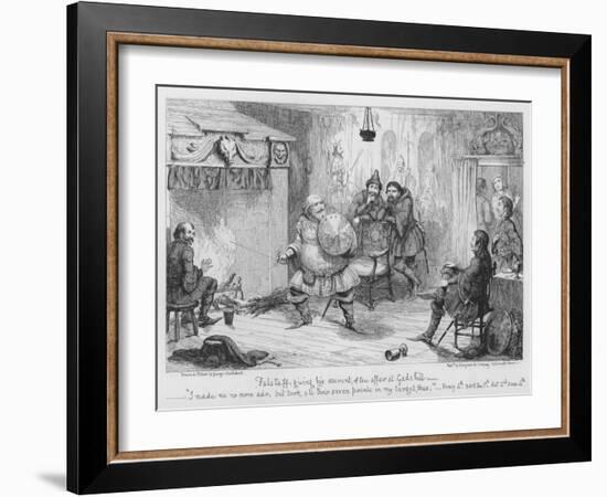 Falstaff Giving His Account of the Affair at Gadshill-George Cruikshank-Framed Giclee Print