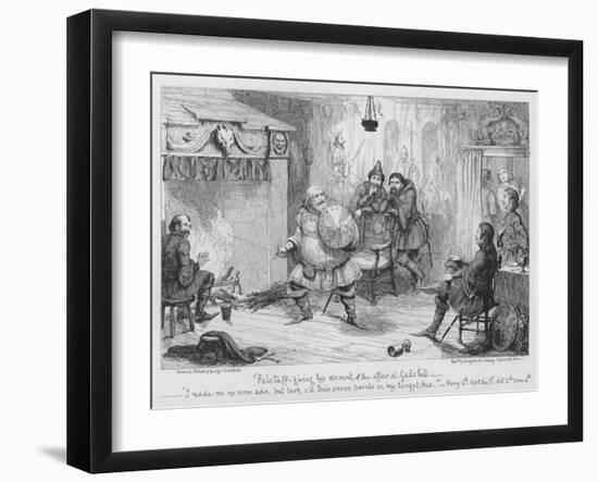 Falstaff Giving His Account of the Affair at Gadshill-George Cruikshank-Framed Giclee Print