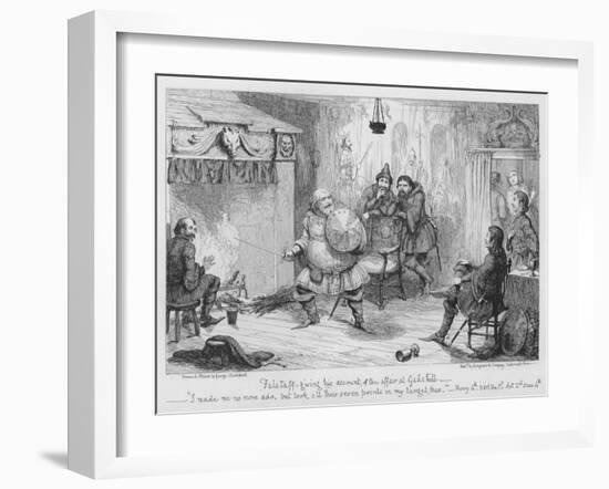 Falstaff Giving His Account of the Affair at Gadshill-George Cruikshank-Framed Giclee Print