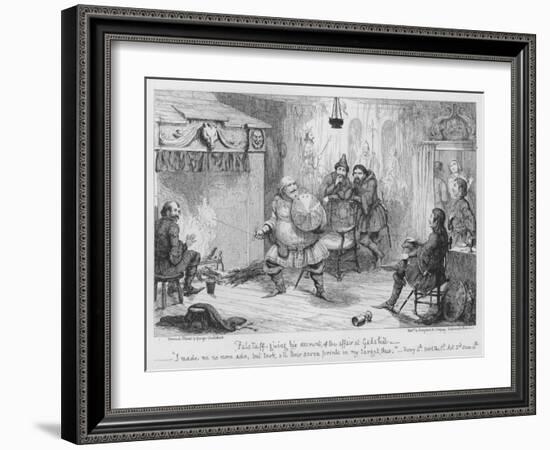 Falstaff Giving His Account of the Affair at Gadshill-George Cruikshank-Framed Giclee Print