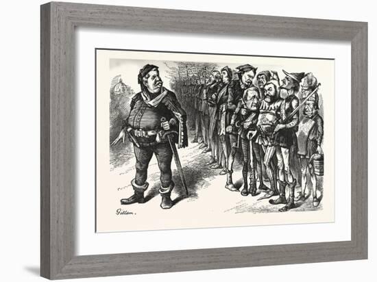 Falstaff Hancock His Ragged Regiment. Falstaff. If I Be Not Ashamed My Soldiers-null-Framed Giclee Print