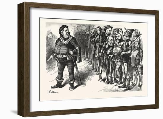 Falstaff Hancock His Ragged Regiment. Falstaff. If I Be Not Ashamed My Soldiers-null-Framed Giclee Print