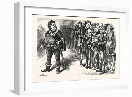 Falstaff Hancock His Ragged Regiment. Falstaff. If I Be Not Ashamed My Soldiers-null-Framed Giclee Print