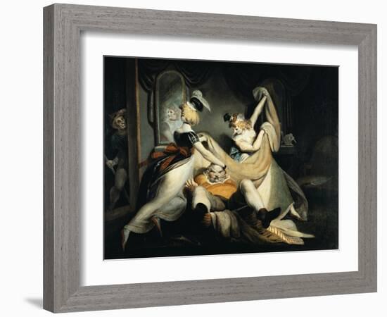 Falstaff in the Laundry Basket, 1792-Henry Fuseli-Framed Giclee Print